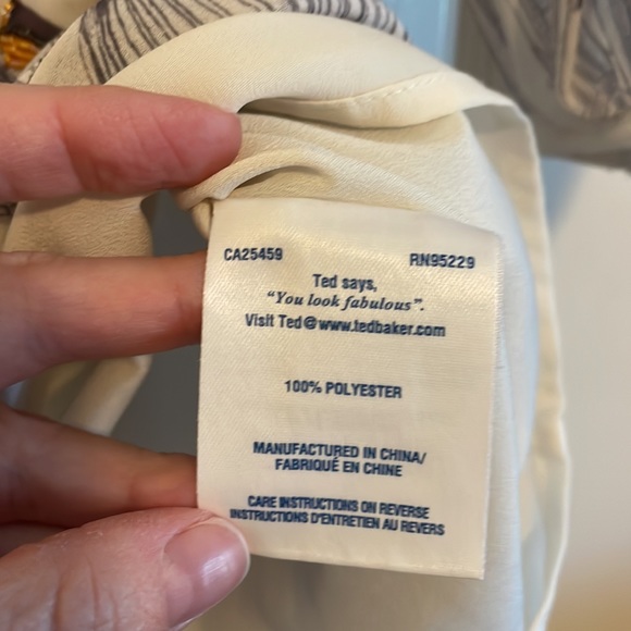 Ted Baker Birdcage Long Sleeve Beaded Shift Dress Size 1 - Picture 10 of 16